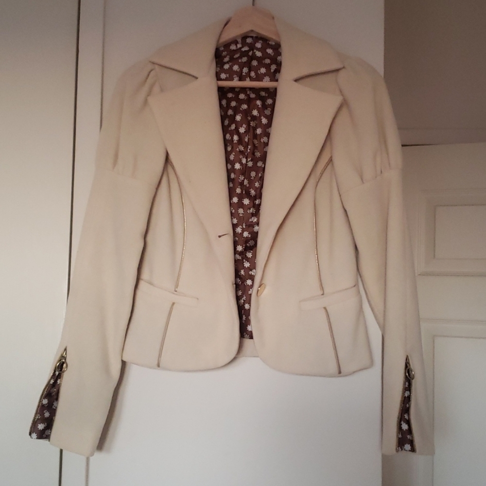 Creme color wool jacket